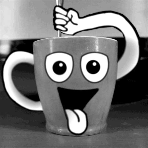 dancing coffee cup gif|huge cup of coffee gif.